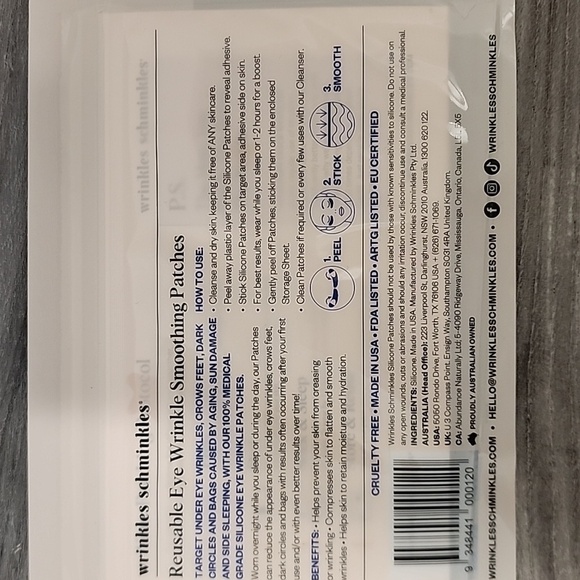 Wrinkles Schminkles Beginners Bundle - Forehead, Chest, And Eye Wrinkle Patches. - Picture 3 of 5